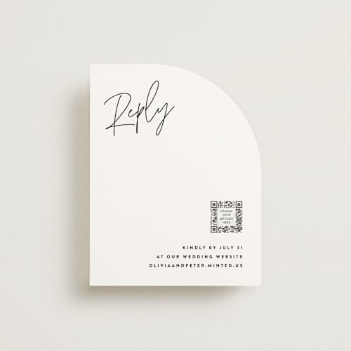 This is a cloud rsvp cards with standard by JoAnn Jinks called signed printing on signature in standard