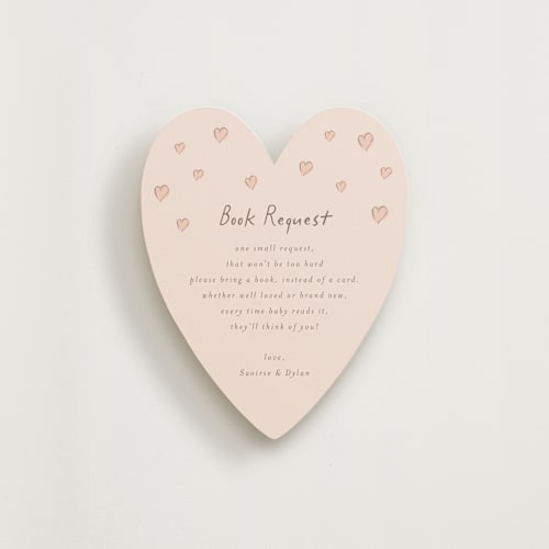 This is a taupe enclosure cards with standard by chocomocacino called bananella printing on signature in standard