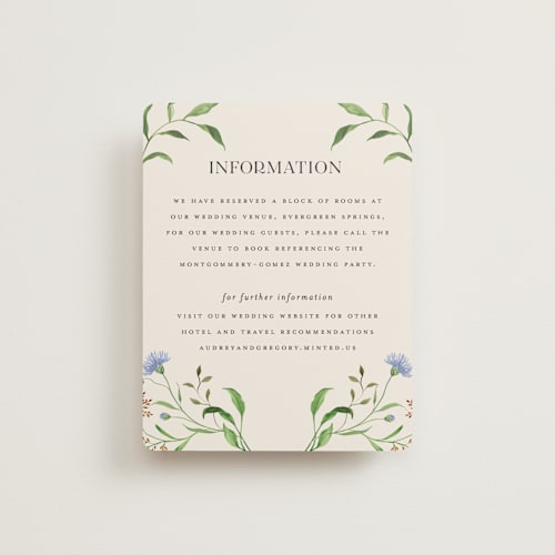 This is a elder flower enclosure cards with standard by Sarah Knight called wild meadow printing on signature in standard