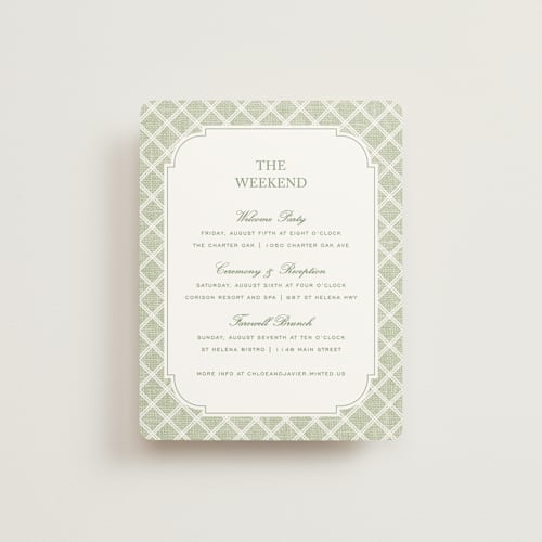 This is a garden enclosure cards with standard by Kelly Schmidt called summer linen printing on signature in standard