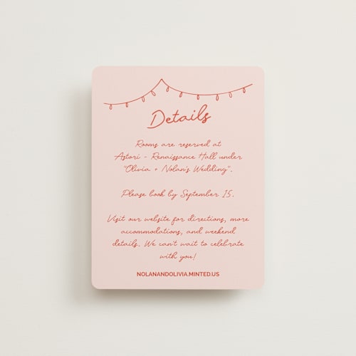 This is a sangria spark enclosure cards with standard by Zove Ahhh called party on! printing on signature in standard