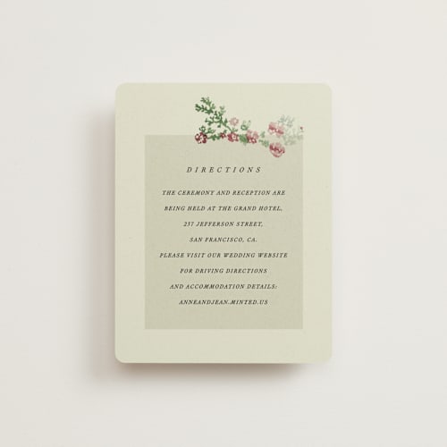 This is a nouvelle enclosure cards with standard by Sumak Studio called chinoiserie printing on signature in standard