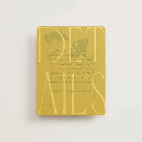 This is a island citrus enclosure cards with standard by Morgan Kendall called bloom printing on signature in standard