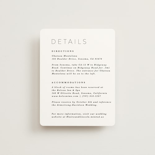 This is a tuxedo enclosure cards with standard by Kate Ahn called paire printing on signature in standard