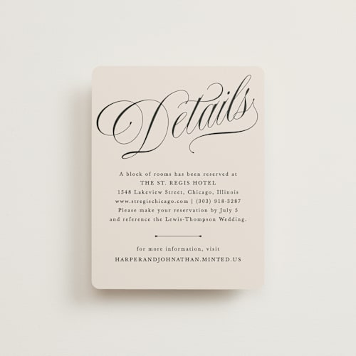 This is a linen enclosure cards with standard by Kate Ahn called mirin printing on signature in standard