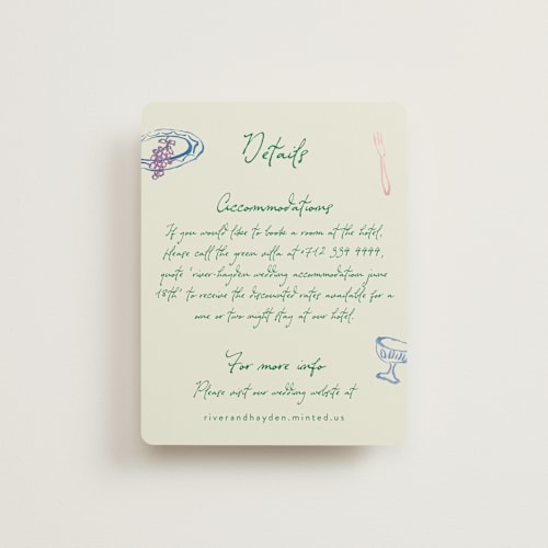 This is a garden enclosure cards with standard by Cass Loh called tablescape drawing printing on signature in standard
