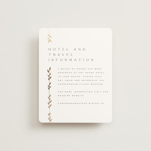 This is a lily enclosure cards with foil pressed by Owl and Toad called courtyard printing on signature in standard