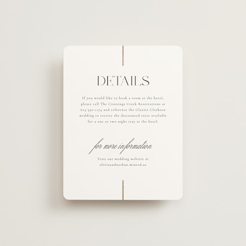 This is a spun sugar enclosure cards with foil pressed by Jessica Williams called aligned printing on signature in standard
