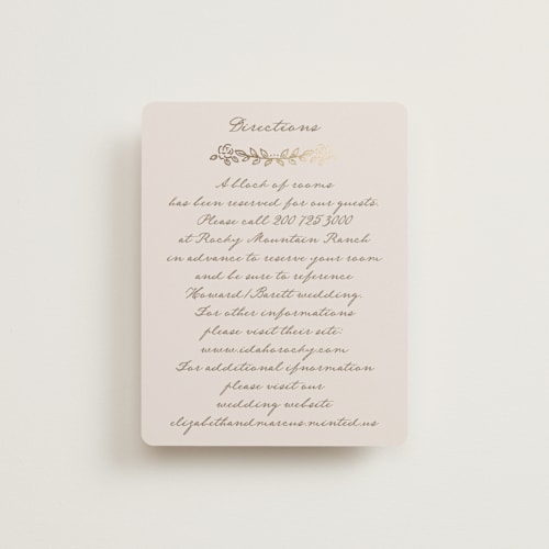 This is a vanilla enclosure cards with foil pressed by Petra Kern called manuet printing on signature in standard