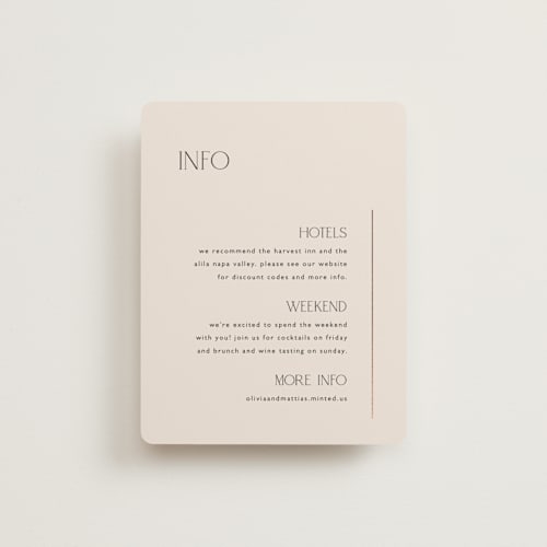 This is a linen enclosure cards with foil pressed by Kelly Schmidt called modern corner printing on signature in standard