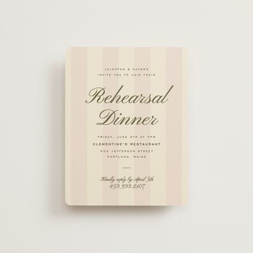 This is a blush reception cards with standard by Ellen Schlegelmilch called hayden printing on signature in standard