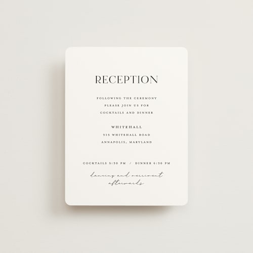 This is a porcelain reception cards with standard by Eric Clegg called have and hold printing on signature in standard