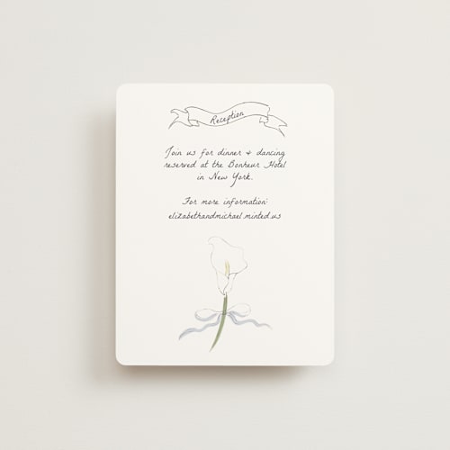 This is a cloud reception cards with standard by Helena Vitto called birds of paradise printing on signature in standard