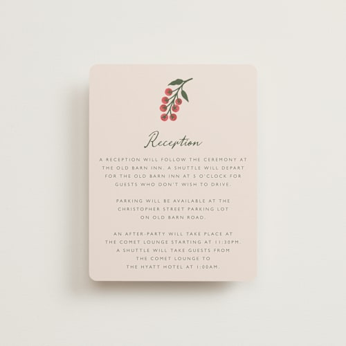 This is a tomato reception cards with standard by Katharine Watson called cherry tomatoes printing on signature in standard