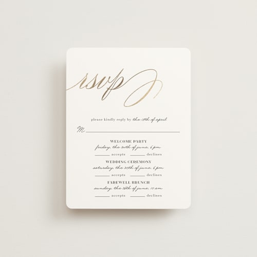 This is a cloud rsvp cards with foil pressed by Shannon Chen of Four Wet Feet Studio called love printing on signature in standard