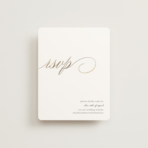This is a cloud rsvp cards with foil pressed by Shannon Chen of Four Wet Feet Studio called love printing on signature in standard