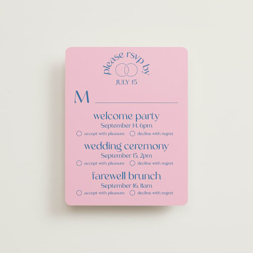 This is a marseille rsvp cards with standard by Claudia Orengo called connected printing on signature in standard