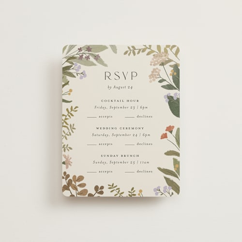 This is a natural rsvp cards with standard by Jennifer Wick called ellsworth printing on signature in standard