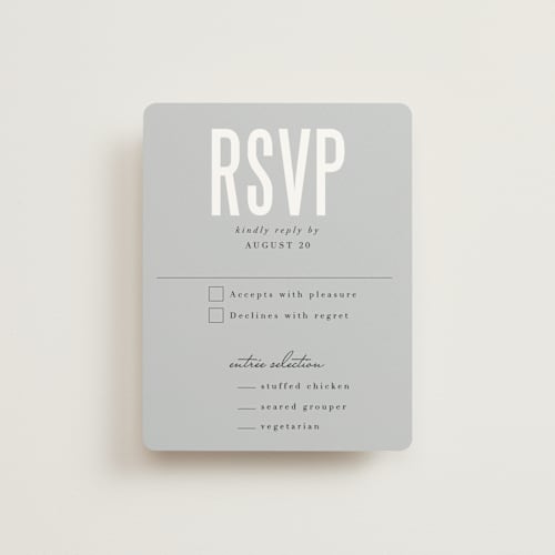 This is a cotton rsvp cards with standard by Jessie Steury called monumental printing on signature in standard