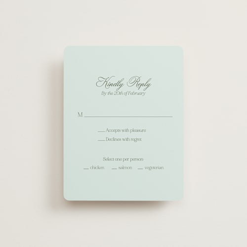 This is a ocean rsvp cards with standard by Lisa Joanna Harrison called summer fields printing on signature in standard