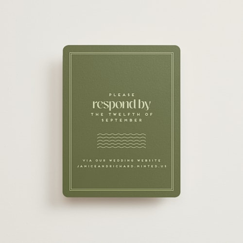 This is a kiwi rsvp cards with standard by Claudia Orengo called news! printing on signature in standard