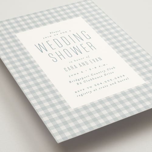 This is a sky bridal shower invitations with standard by Lea Delaveris called charming printing on signature in standard
