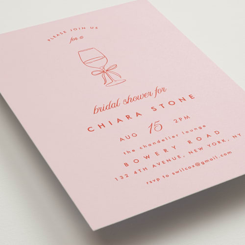 This is a resort bridal shower invitations with standard by Kelly Schmidt called celebrate printing on signature in standard