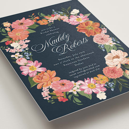 This is a azalea bridal shower invitations with standard by Susan Moyal called summer shower printing on signature in standard