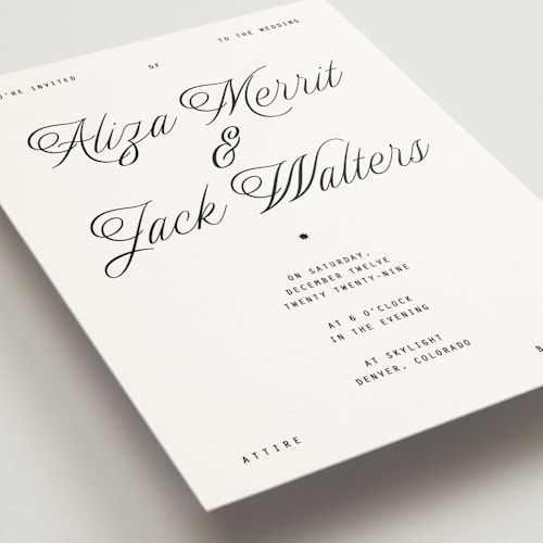 This is a ink wedding invitations with standard by Blustery August called cheers printing on signature in standard
