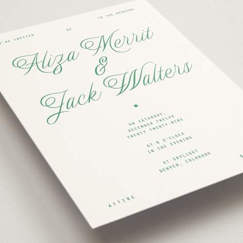 This is a golf wedding invitations with standard by Blustery August called cheers printing on signature in standard