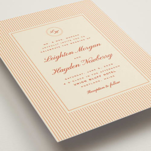 This is a spritz wedding invitations with standard by Ellen Schlegelmilch called hayden printing on signature in standard