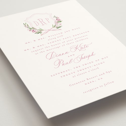 This is a jasper wedding invitations with standard by Claudia Orengo called lavender printing on signature in standard