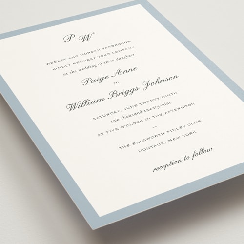 This is a sky wedding invitations with standard by Sara Hicks Malone called briland printing on signature in standard