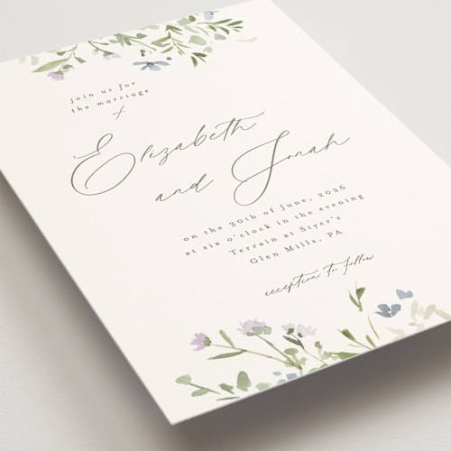 This is a truffle wedding invitations with standard by Everett Paper Goods called brynn printing on signature in standard