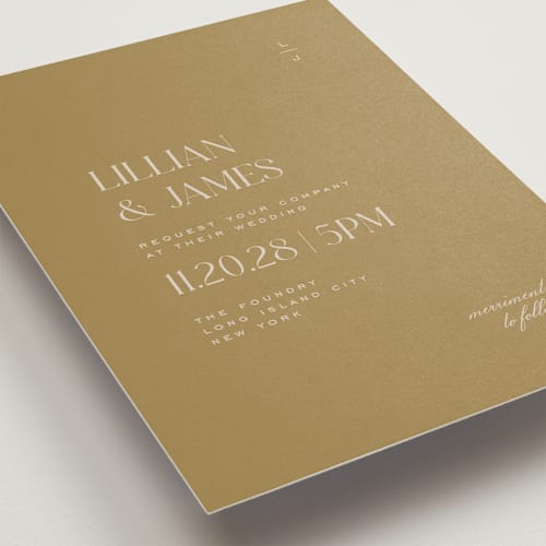This is a martini wedding invitations with standard by Heather Cairl called clarity printing on signature in standard