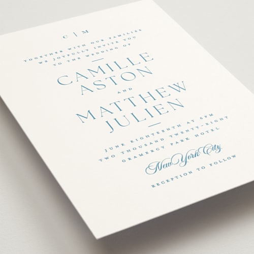 This is a neptune wedding invitations with standard by Kristie Kern called gwenyth printing on signature in standard