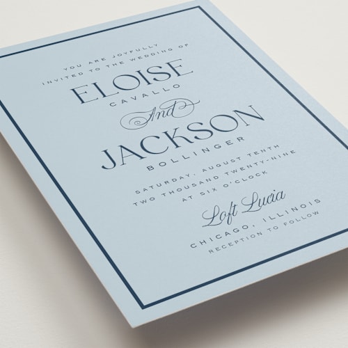 This is a hydrangea wedding invitations with standard by Laura Hankins called galleria printing on signature in standard