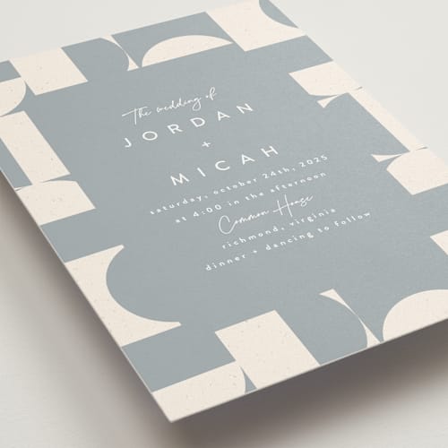 This is a granite wedding invitations with standard by Carly Reed Walker called kenai printing on signature in standard