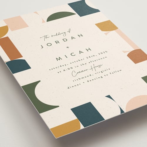 This is a autumn wedding invitations with standard by Carly Reed Walker called kenai printing on signature in standard