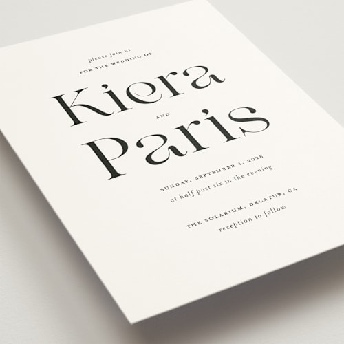 This is a tuxedo wedding invitations with standard by tuldok called embellished note printing on signature in standard