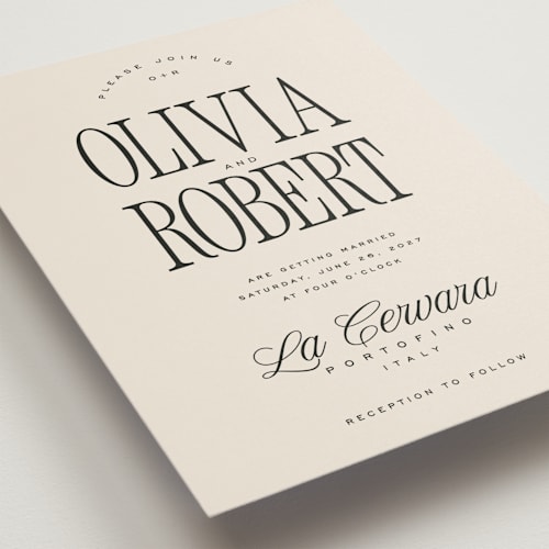 This is a linen wedding invitations with standard by Kelly Schmidt called riviera printing on signature in standard