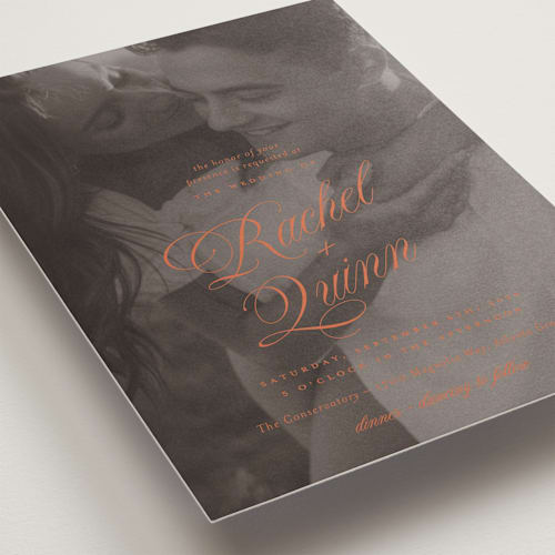 This is a verona sunset wedding invitations with standard by Paper Raven Co. called vintage romance printing on signature in standard