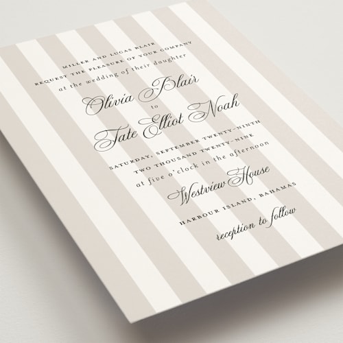 This is a ivory wedding invitations with standard by Sara Hicks Malone called westview printing on signature in standard