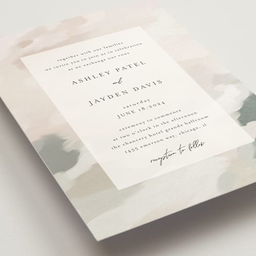 This is a forest wedding invitations with standard by Melanie Severin called vista printing on signature in standard