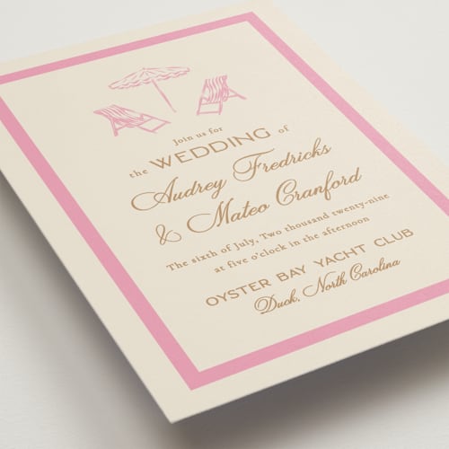 This is a peony wedding invitations with standard by Jackie Crawford called kitty hawk printing on signature in standard