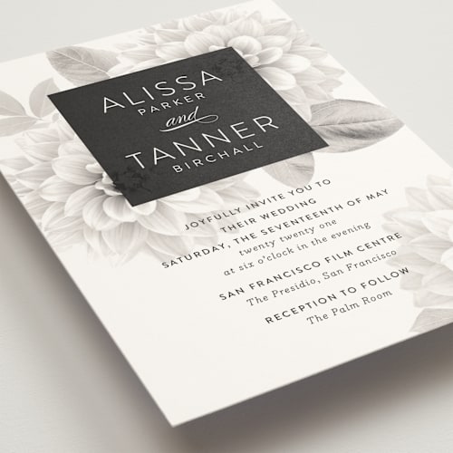 This is a shadow wedding invitations with standard by Jill Means called together forever printing on signature in standard