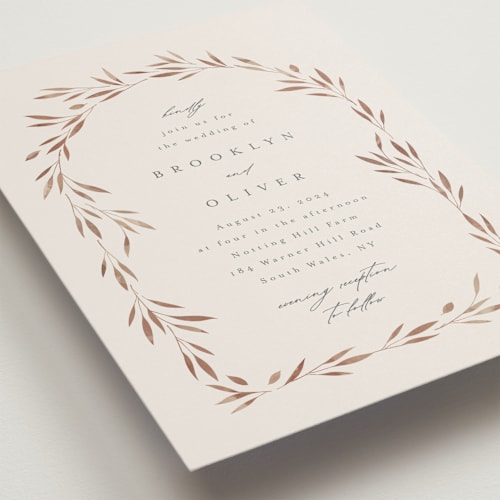 This is a harvest wedding invitations with standard by Kristie Kern called lennox printing on signature in standard