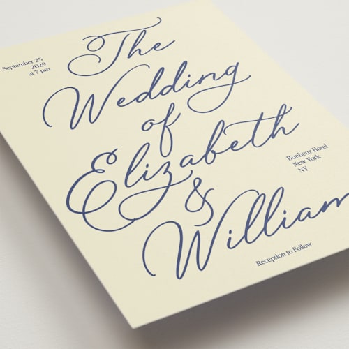 This is a celeste wedding invitations with standard by Helena Vitto called elizabeth printing on signature in standard