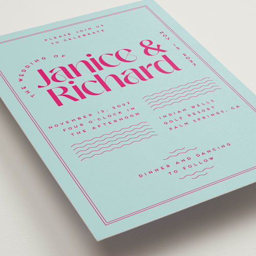 This is a dragon fruit wedding invitations with standard by Claudia Orengo called news! printing on signature in standard