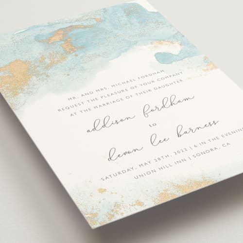 This is a topaz wedding invitations with standard by Helen Halik called my tenderness printing on signature in standard